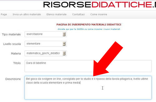 come inserire nuovi materiali didattici 4